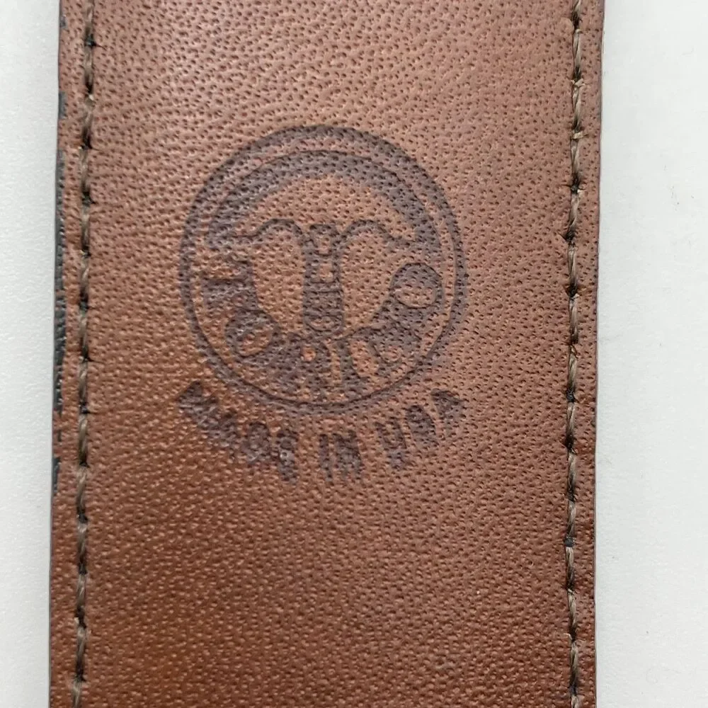 Torino European Tanned Cowhide Belt Men's Size 40 Black Leather Made In USA